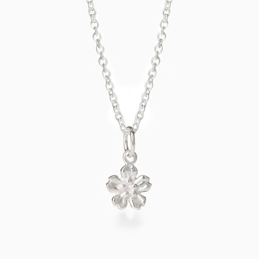 Cherry Blossom Sterling Silver Necklace
