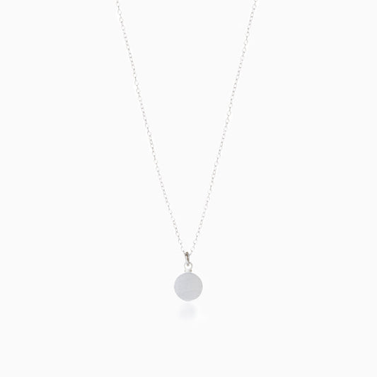 Sterling Silver Disc Necklace