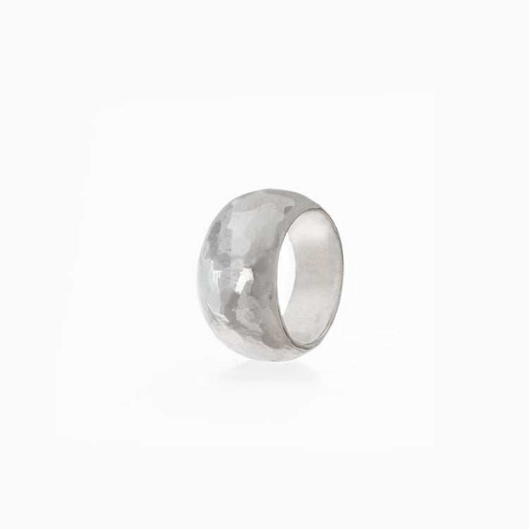 Domed Sterling Silver Ring