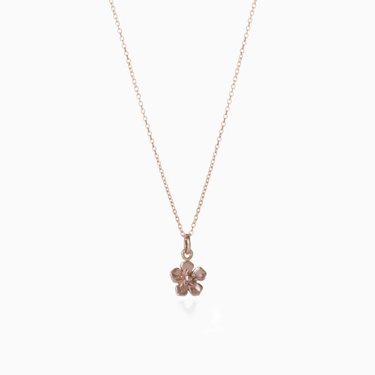 Forget-Me-Not 9ct Rose Gold Necklace