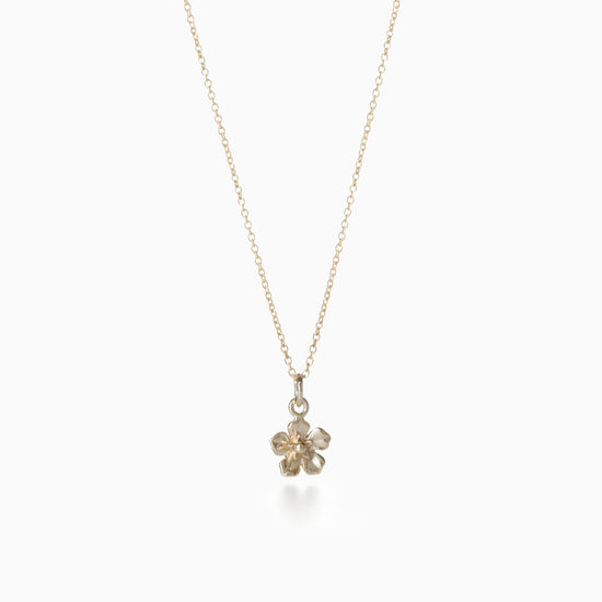 Forget-Me-Not 9ct Yellow Gold Necklace