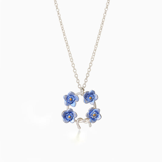 Forget-Me-Not Posey Flower Necklace