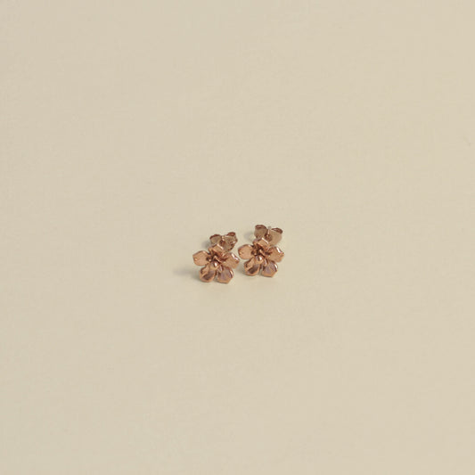 Forget-Me-Not Rose Gold Earrings