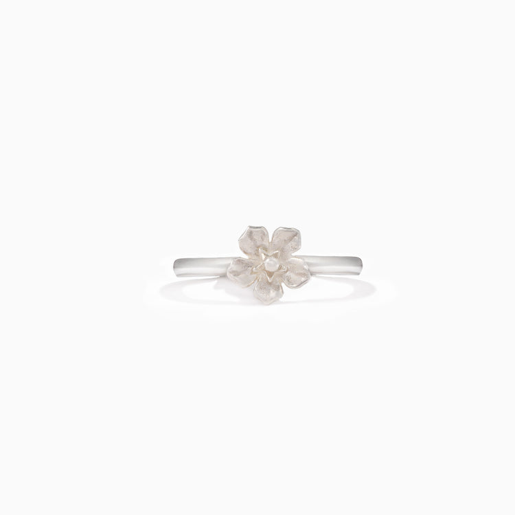 Forget-Me-Not Sterling Silver Ring