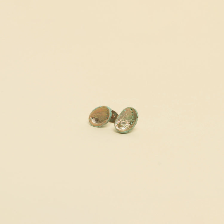 Paua Shell Sterling Silver Stud Earrings