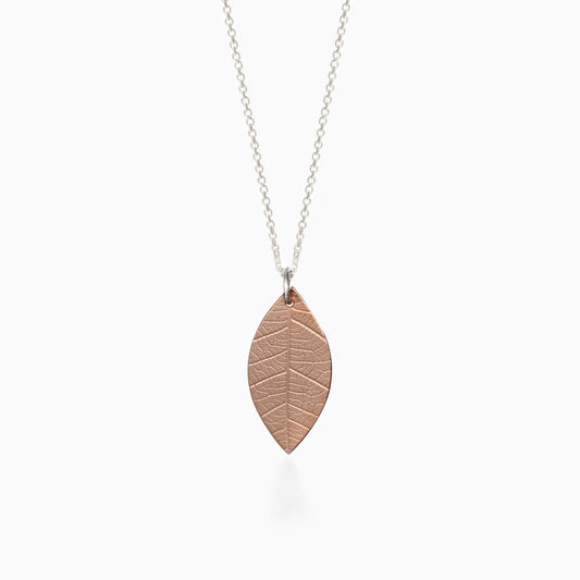 Petite Copper Leaf Necklace