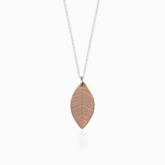Petite Copper Leaf Necklace