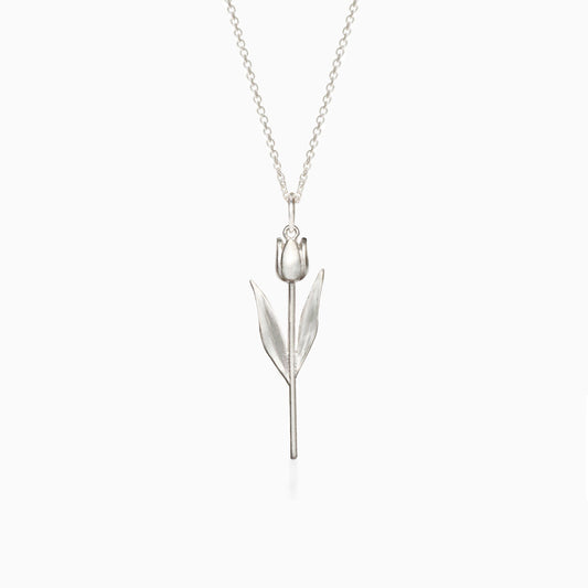 Tulip Sterling Silver Necklace